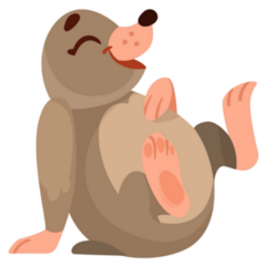 Funny Mole Sticker