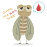 Funny Mosquito Donate Blood Sticker