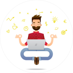 Funny Programming Guru Sticker