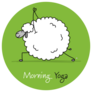 Funny Sheep Doing Morning Yoga Sticker