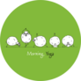 Funny Sheep Doing Yoga On Green Sticker