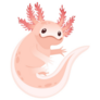 Funny Smile Axolotl Sticker