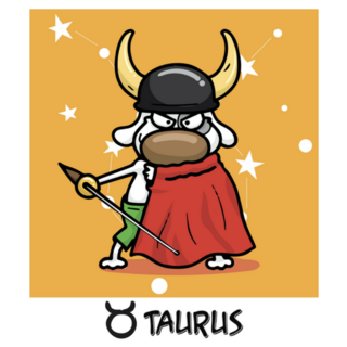 Funny Taurus Horoscope Zodiac Sticker