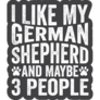 Funny Text German Dog Sticker