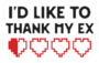 Funny Valentines Id Like To Thank My Ex Sticker