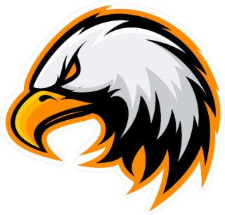 Furious Eagle Mascot Sticker
