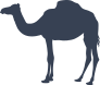 Furry Camel Standing Sticker