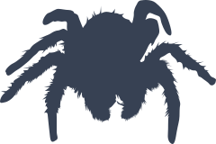 Furry Spider Sticker