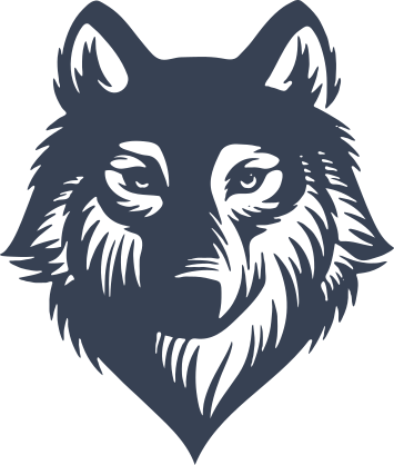 Furry Wolf Face Sticker