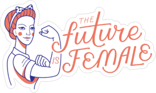 Future Is Female Sticker