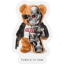 Future Is Now Robot Teddy Sticker
