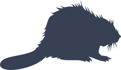 Fuzzy Beaver Sticker