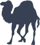 Fuzzy Camel Walking Sticker