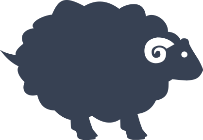 Fuzzy Ram Sticker