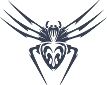 Fuzzy Tribal Spider Sticker