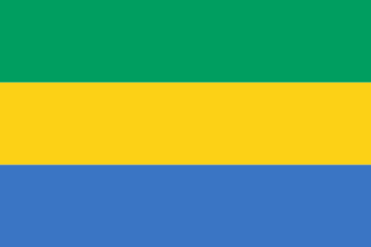 Gabon Country Flag Sticker