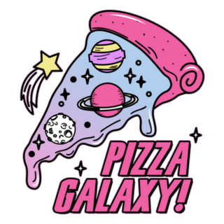 Galactic Pizza With Planets Sticker