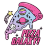 Galactic Pizza With Planets Sticker