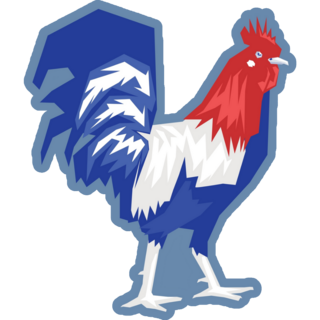 Gallic Rooster Symbol Of France Sticker