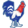 Gallic Rooster Symbol Of France Sticker