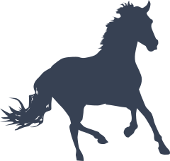 Galoping Horse Sticker