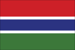Gambia Flag Sticker