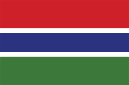 Gambia Flag Sticker