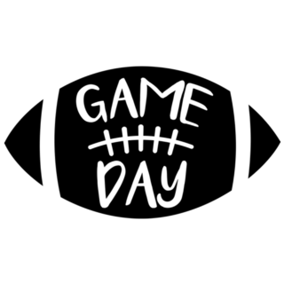 Game Day Football Ball Sticker