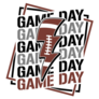Game Day Football Lightning Sticker