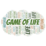 Game Of Life Word Cloud Sticker