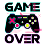 Game Over Joypad Console Controller Sticker