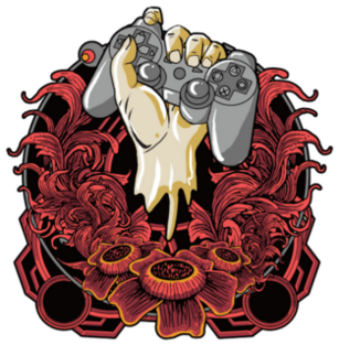 Gamer Hand Tattoo Style Sticker