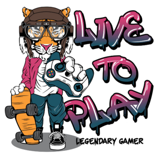 Gamer Tiger Sticker
