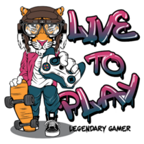 Gamer Tiger Sticker