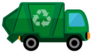 Garbage Truck Recycling Symbol Sticker