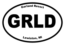 Garland Resort Oval Sticker