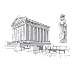 Garni Temple Armenia Sticker