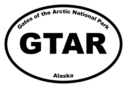 Gates of the Arctic National Park Oval Sticker
