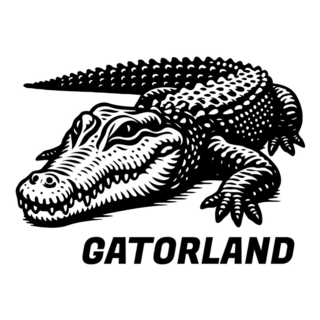 Gatorland Lettering Sticker