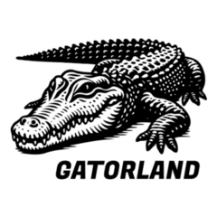 Gatorland Lettering Sticker