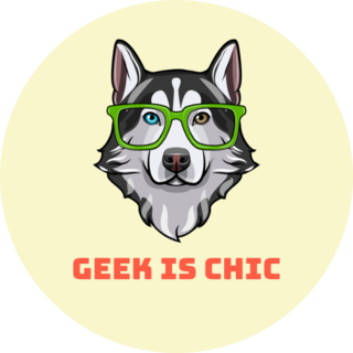 Geek Chic Husky Sticker