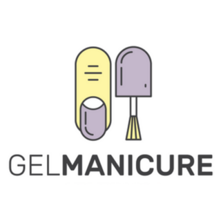 Gel Manicure Logo Sticker