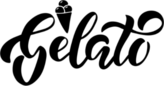 Gelato Lettering Sticker