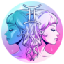 Gemini Colorful Artwork Symbol Sticker
