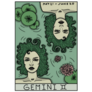 Gemini Illustration Zodiac Poster Sticker