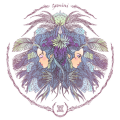 Gemini Portrait Of A Beautiful Woman Sticker