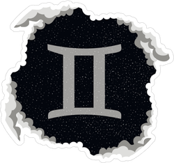 Gemini Starry Sky In The Clouds Sticker