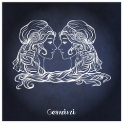 Gemini Twins Artistic Sticker