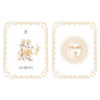 Gemini Zodiac Horoscope Cards Sticker 