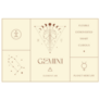 Gemini Zodiac Mystic Spiritual Symbols Sticker